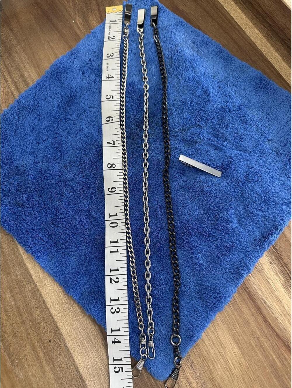 Three Wallet Chains & Tie Clip